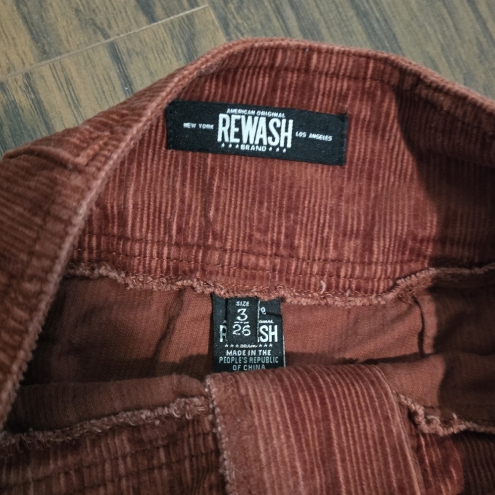 Rewash | Corduroy Skirt Rust Size 3 - Picture 3 of 3